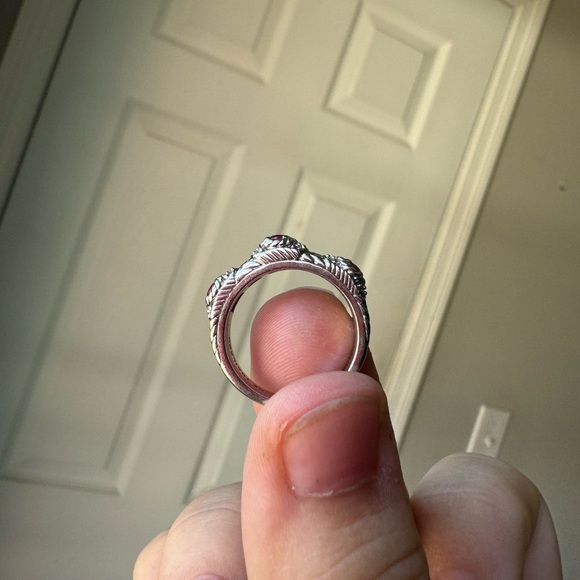 Judith Ripka ruby ring, size 8 - Picture 3 of 5
